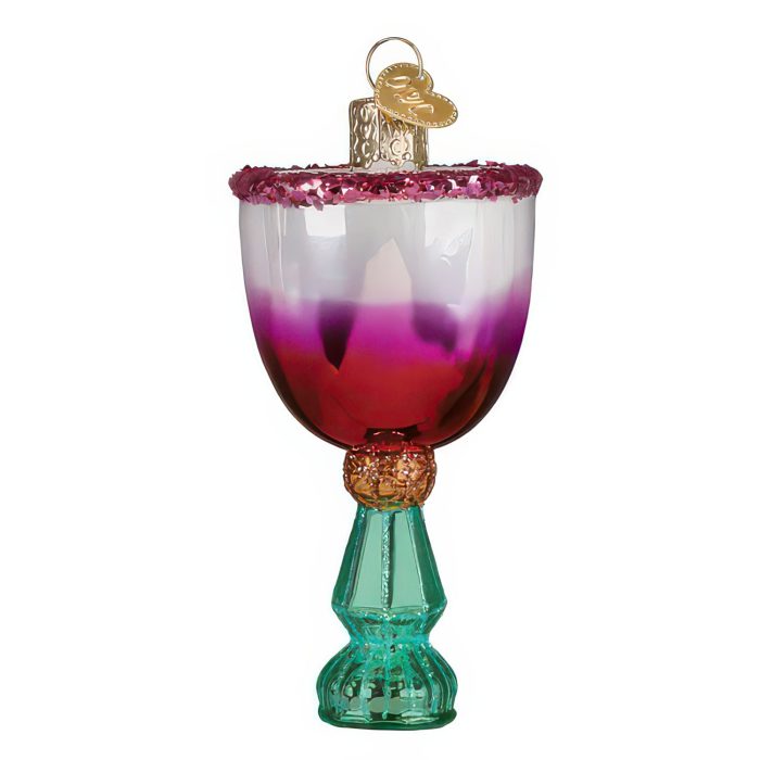 Mistletoe cocktail ornament old world christmas front - christmas store Mistletoe Cocktail Ornament Old World Christmas Front