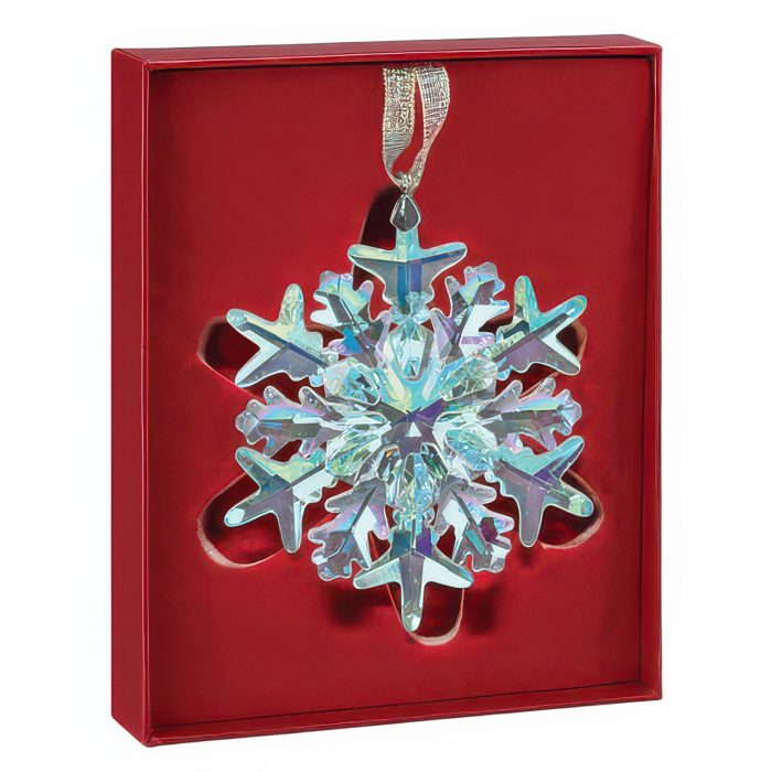 Radiant Crystal Frostflake Ornament Old World Christmas in Box