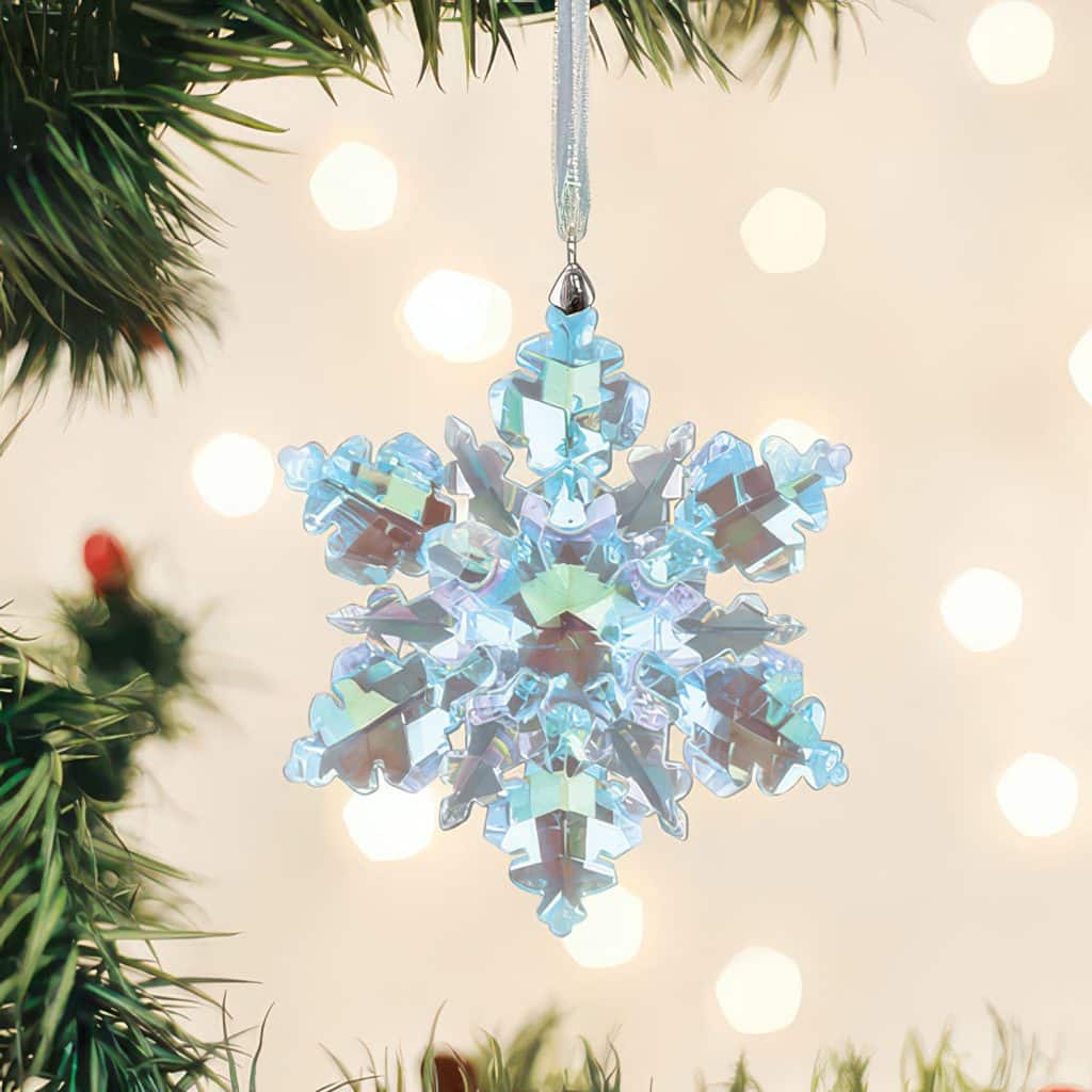 Radiant Crystal Snowburst Ornament Old World Christmas