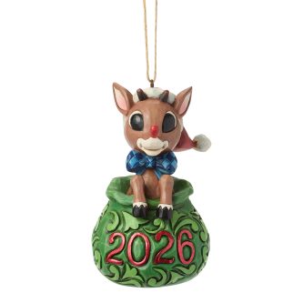 Rudolph in bag 2026 by jim shore - christmas store Rudolph in Bag 2026 by Jim Shore