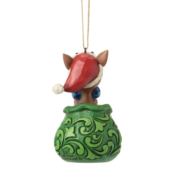 Rudolph in Bag 2026 by Jim Shore Back