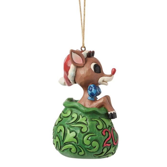 Rudolph in Bag 2026 by Jim Shore Side
