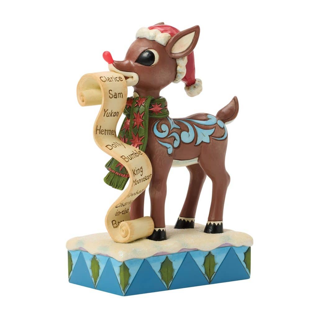 Rudolph with the List by Jim Shore