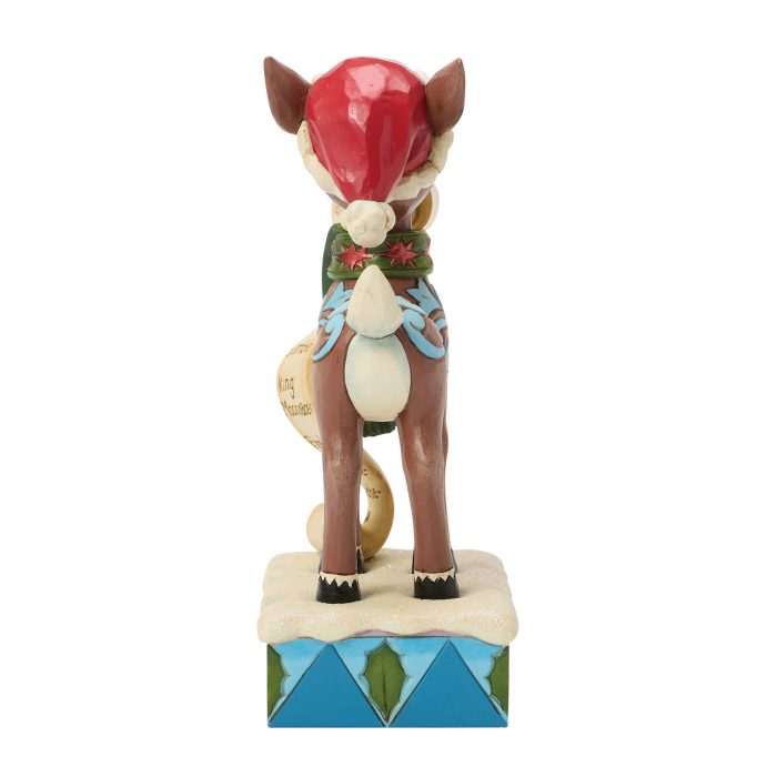 Rudolph with the List by Jim Shore Rear