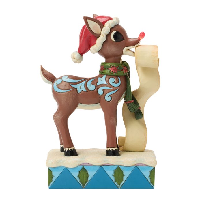 Rudolph with the List by Jim Shore Side Two