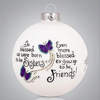 Sister Butterfly Ornament Personalized
