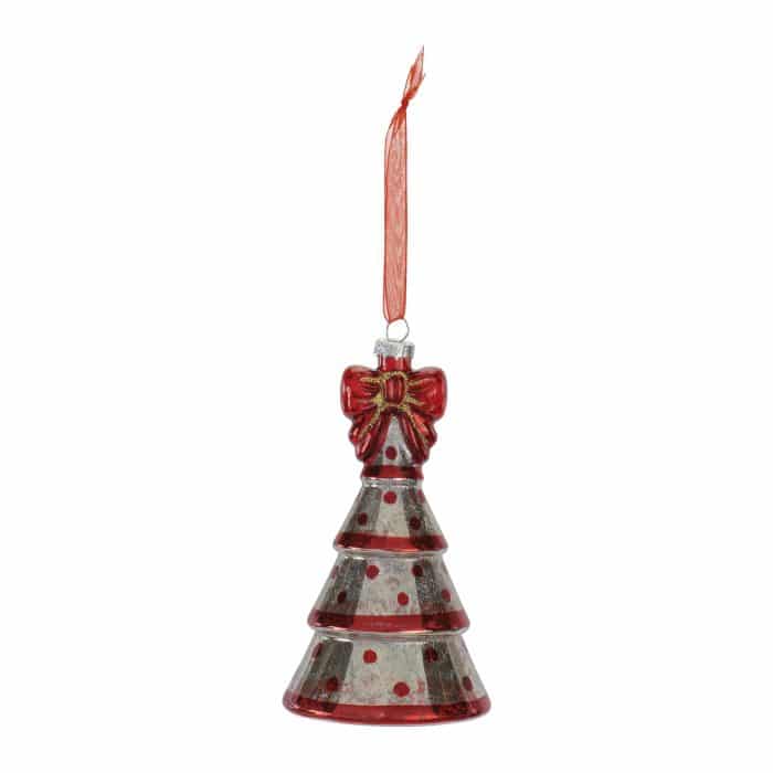 Stacked Tree Red Bow Ornament Hanger