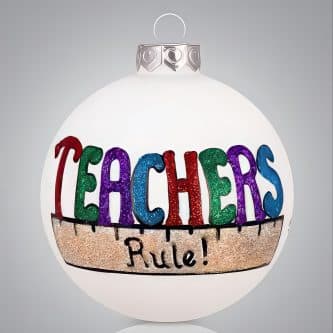 Teachers Rule! Ornament Personalized