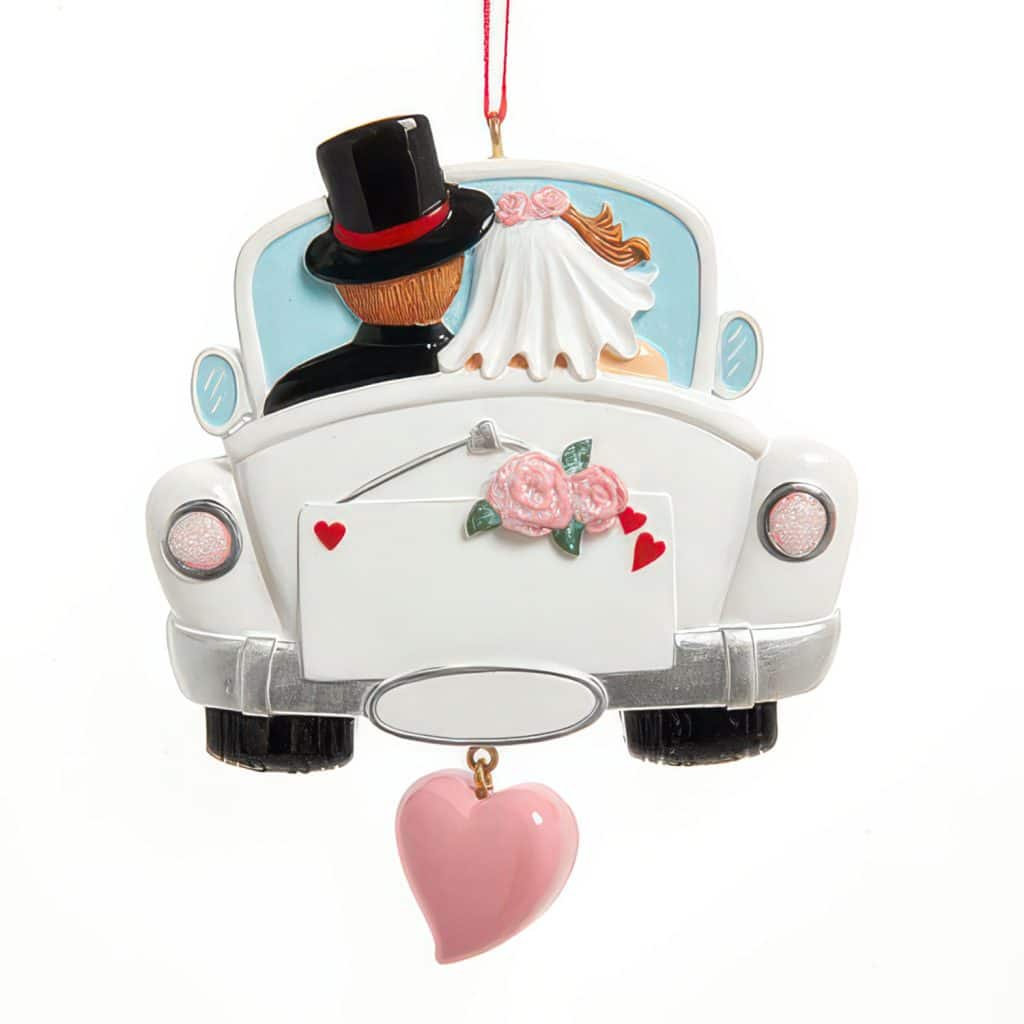 Wedding Couple in Convertible