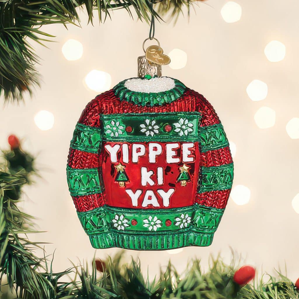 Yippee Ki Yay Ornament Old World Christmas
