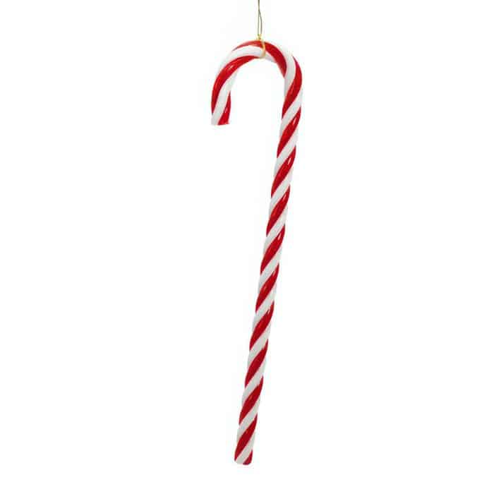 Candy Cane Set of Twelve Ornament Side
