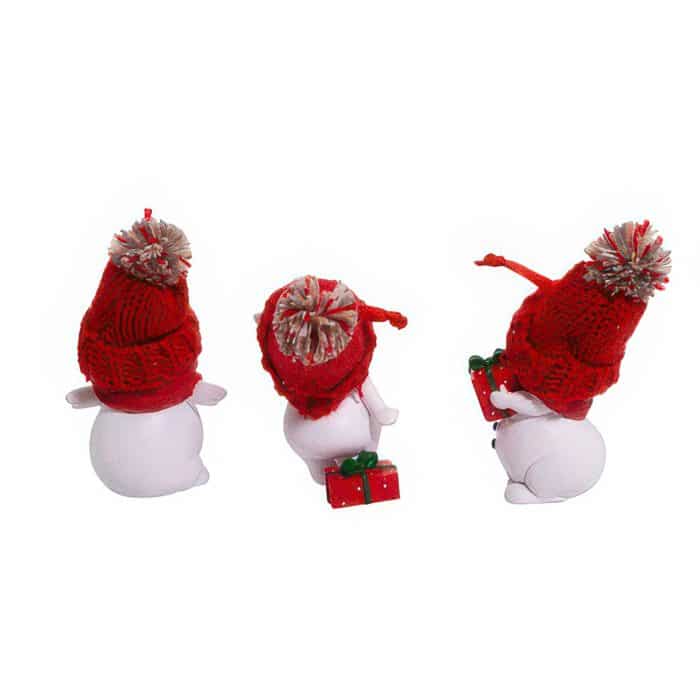 Celebrating Little Snowmen Ornament Back