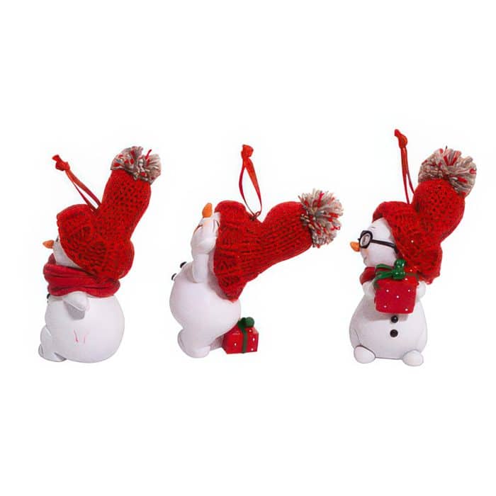 Celebrating Little Snowmen Ornament Side Two