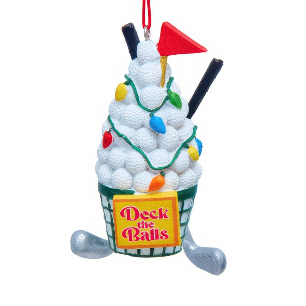 Deck the Golf Balls Bucket Ornament