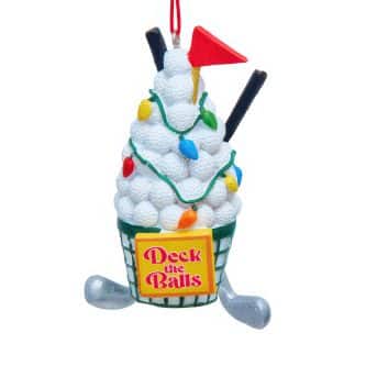 Deck the Golf Balls Bucket Ornament