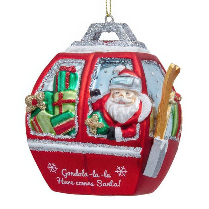 Gondola la la Santa Ornament