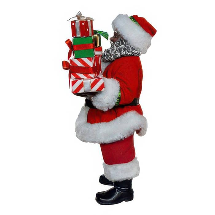 Merry Gift Delivery Santa Figurine Side Two
