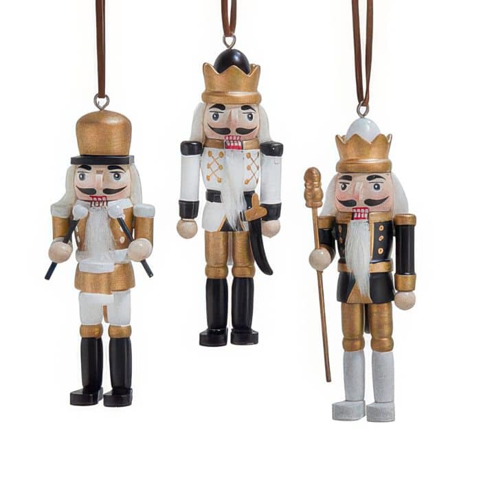 Nutcracker Black  Gold Ornament