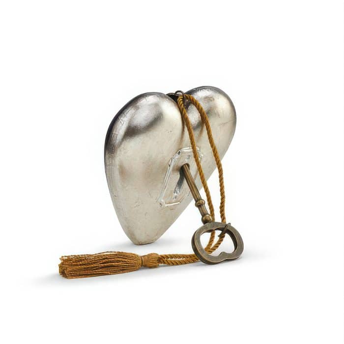 O Holy Night Art Heart Ornament Back