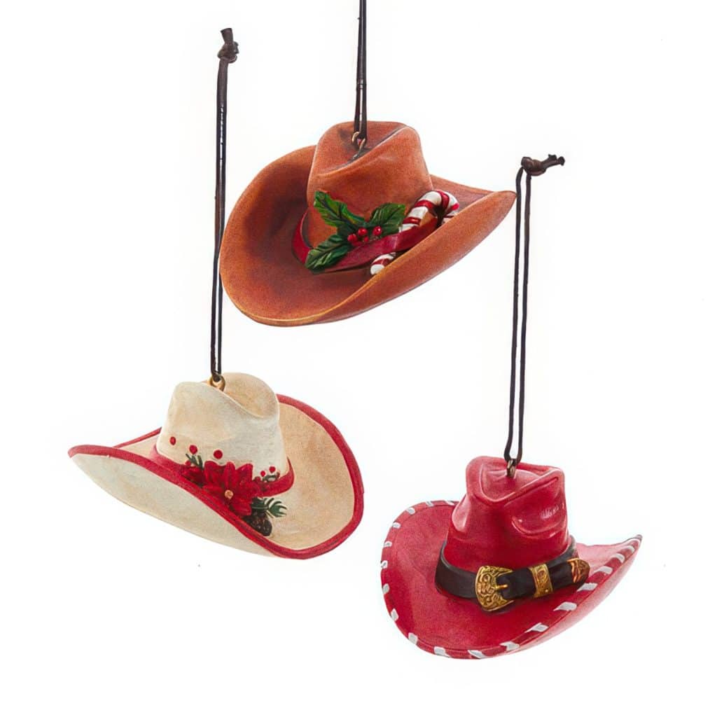 Western Christmas Hat Ornament