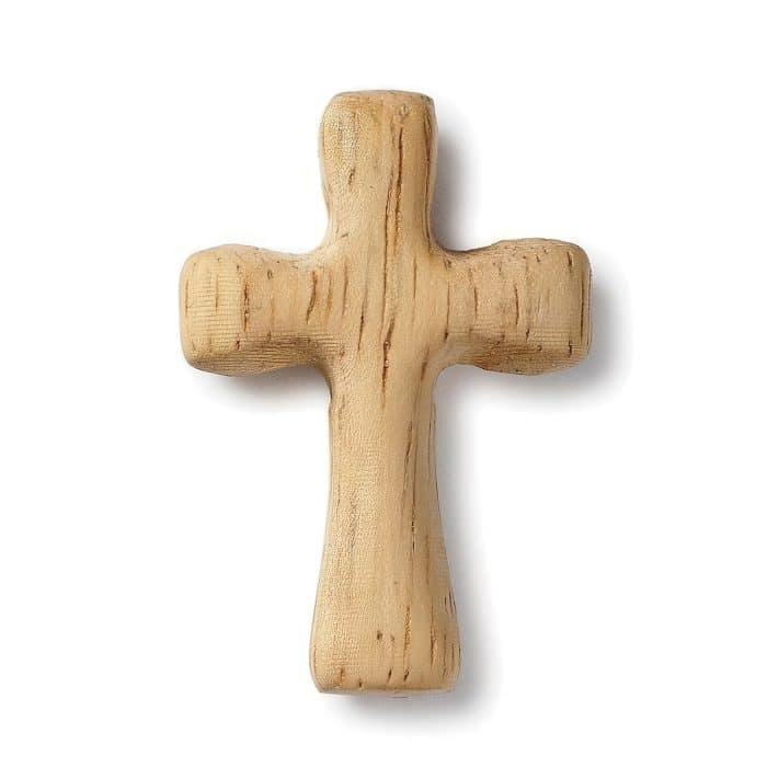 Wood Cross Pocket Token