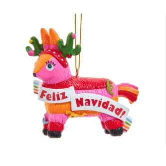 Feliz Navidad Horse Piñata Ornament