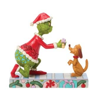 Grinch Giving Max A Bone By Jim Shore Grinch