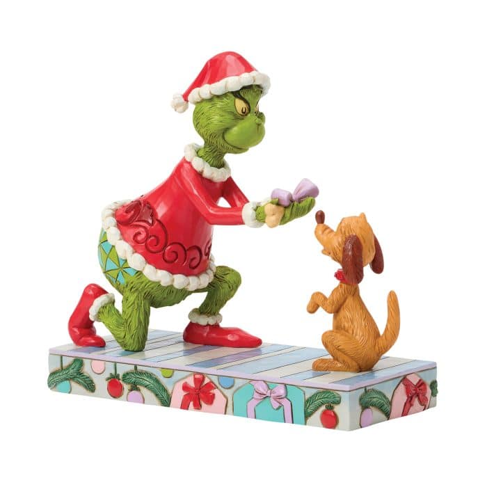 Grinch Giving Max a Bone by Jim Shore Grinch Face