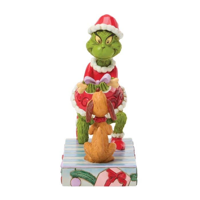 Grinch Giving Max a Bone by Jim Shore Side Two