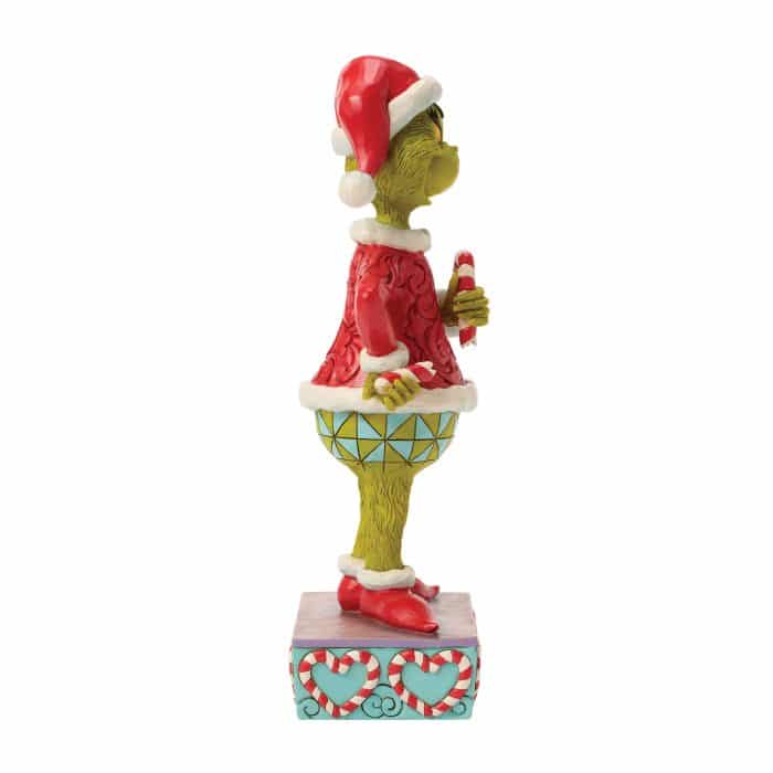 Grinch with Broken Candy Cane by Jim Shore Side