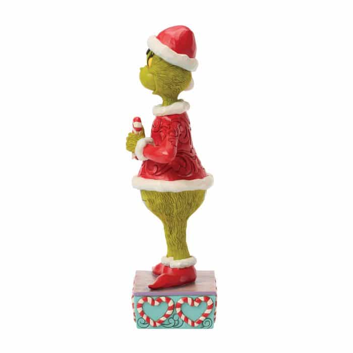 Grinch with Broken Candy Cane by Jim Shore Side Two