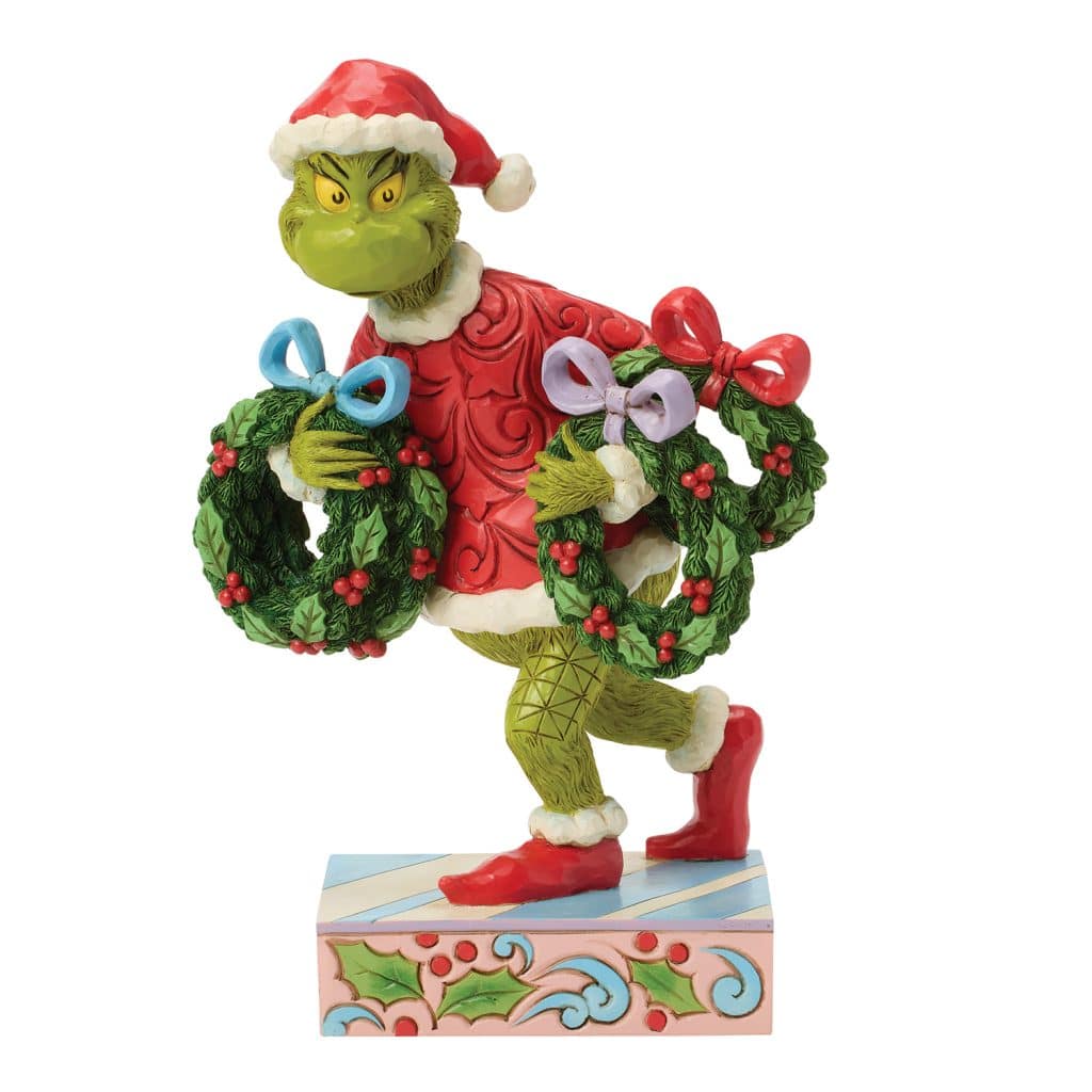 Grinch with Multiple Wreaths by Jim Shore