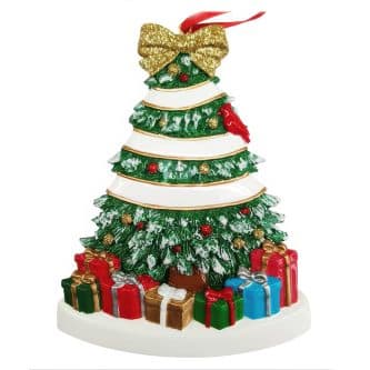 Christmas Morning Tree Ornament Personalize