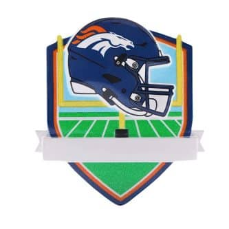 Denver Broncos Helmet Ornament Personalize